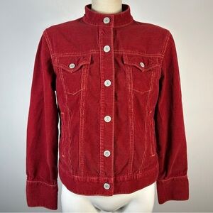 GAP Women's Red Denim Jacket